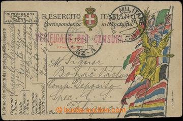 207026 - 1918 ITALY / POSTA MILITARE 52 - A, rarest FP-postmark Itali