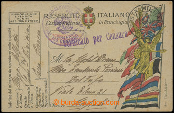 207073 - 1918 ITALY / POSTA MILITARE 52, card Italian FP sent from Sp