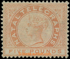 207113 - 1881 SG.T9, Viktoria £5 oranžová; pěkný exemplář 