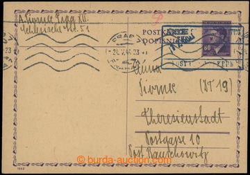 207158 - 1944 PROTEKTORÁT - GHETTO TEREZÍN / dopisnice CDV16 zaslan