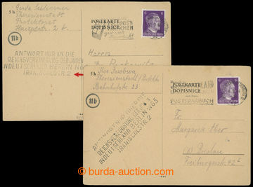 207219 - 1944 GHETTO TERESIENSTADT - GERMANY / written  traffic betwe