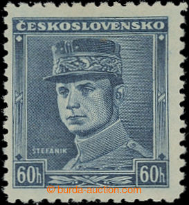 207223 - 1939 Sy.1, Blue Štefánik 60h; mint never hinged