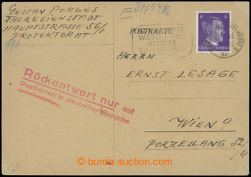 207226 - 1944 GHETTO TERESIENSTADT - AUSTRIA / GERMANY / written  tra