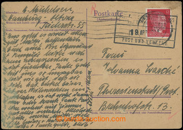 207244 - 1944 GERMANY - GHETTO TERESIENSTADT  PC sent from Germany di