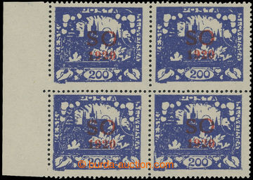 207284 - 1922 Pof.SO19Aa, Hradčany 200h modrofialová, levý krajov