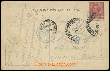 207340 - 1918 ITÁLIE / propagační pohlednice zaslaná mezi přísl