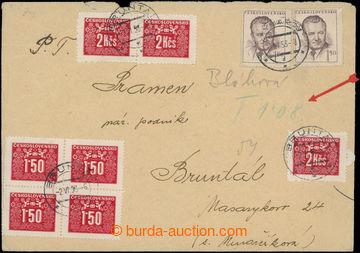 207439 - 1953 1. DEN / dopis vyplacený podle tarifu platného do 31.