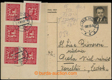 207445 - 1953 1. DEN / dopisnice CDV109 vybraná z poštovní schrán