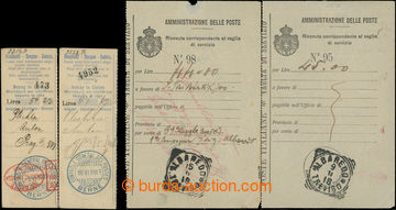 207550 - 1918-1919 ITÁLIE / sestava 6ks dokumentů, obsahuje tiště
