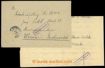 207593 - 1944 KT  BUCHENWALD  dopis zaslaný do KT na českého vězn