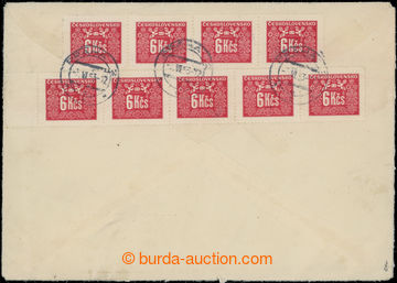 207702 - 1953 DOPLATNÉ 54 Kčs / dopis v další přepravě, poštov