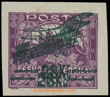 207759 -  Pof.L3Pd plate variety, I. provisional air mail stmp., valu