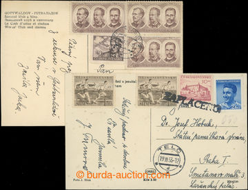 207940 - 1953 NOVÁ MĚNA - 1. DEN / 19.VI.1953  2 pohlednice z 1. dn