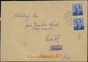 207961 - 1953 NOVÁ MĚNA - 1. DEN / 19.VI.1953 - FDC  dopis vyfr. zn
