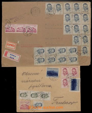 208023 - 1953 SELECTION of / 10 pcs of entires, among others. 3x R, 1