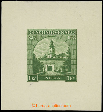 208110 - 1933 ZT Pof.274, Nitra 1Kč, zkusmý tisk - otisk definitivn