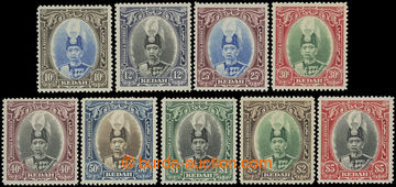 208202 - 1937 SG.60-68, Sultán Hamid 10C - $5; kompletní série, be