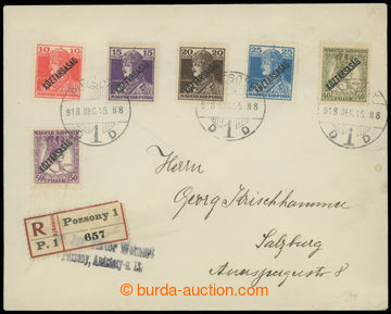 208327 - 1918 KÖSTÁRSASÁG  philatelically influenced Reg letter fr