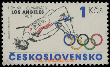 208380 - 1984 Pof.2663N, Olympiáda Los Angeles 1Kčs, z politických