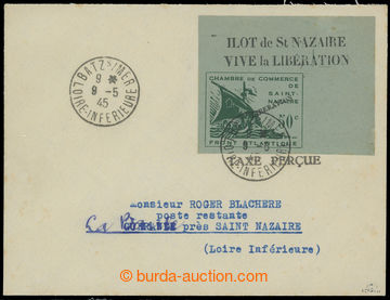 208414 - 1945 FRANCIE / ST. NAZAIRE, dopis se známkou St. Nazaire FR