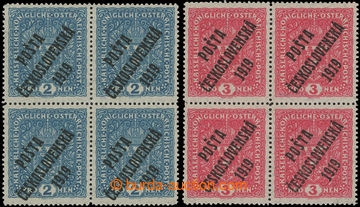 208562 -  Pof.48bII and 49bII, Coat of arms 2 Koruna light blue and 3