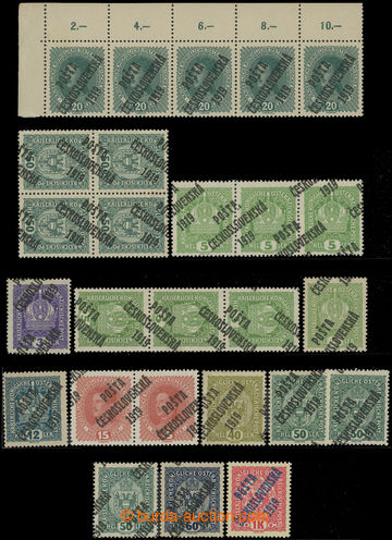 208595 -  SELECTION of /  interesting selection of shifts overprints,