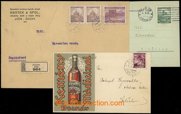 208739 - 1940-1943 comp. 3 pcs of idetifikačních entires with with 