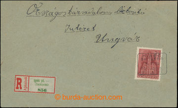 208942 - 1942 POŠTOVNA / IGNÉC (Zňačovo)  R-dopis do Užhorodu vy