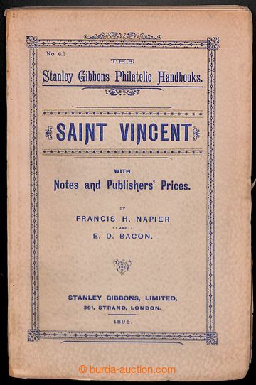 208977 - 1895 Napier & Bacon : SAINT VINCENT - WITH NOTES AND PUBLISH