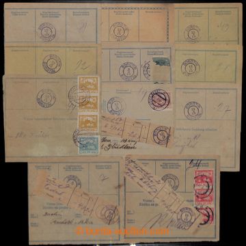 209056 - 1919 sestava 11ks větších dílů poštovních průvodek s