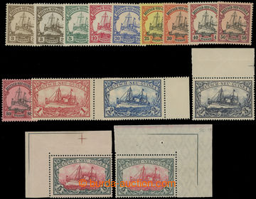 209129 - 1900-1908 DEUTSCH-NEUGUINEA / Mi.7-19, Císařská jachta 3P
