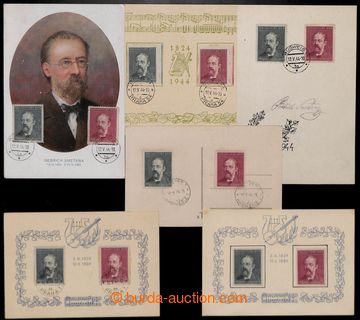 209153 - 1944 Frederic Smetana - comp. 4 pcs of first day sheets and 