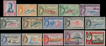 209185 - 1957-1960 SG.237-250 and 253, Elizabeth II. - Motives 1P-1&#