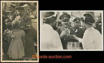 209273 - 1938 HITLER Adolf v Sudetech - sestava 2ks fotopohlednic, Fr