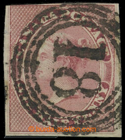 209279 - 1857 Sc.8, Victoria ½P pink, imperforated with round ca