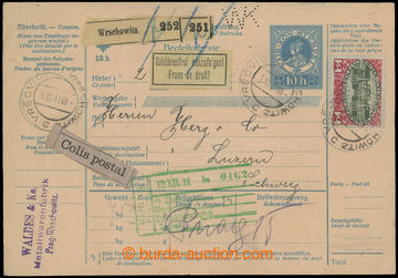 209311 - 1911 Maxa W19, celá poštovní průvodka s přitištěným 