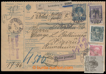 209312 - 1912 Maxa ?, Liberec, dosud neznámý perfin W.B. z českýc