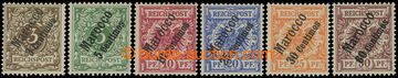 209421 - 1899 Mi.1-6, Krone - Adler overprints 3C/3Pfg-60C/50Pfg; ver