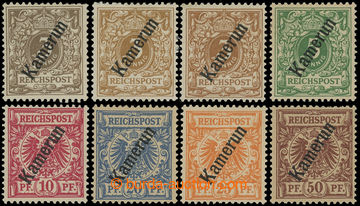 209445 - 1897 KAMERUN / Mi.1a,b,c-6, Krone- Adler 3Pfg-50Pfg s přeti