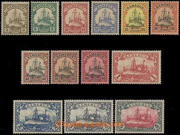 209446 - 1900 CAMEROON Mi.7-19, Emperor´s Yacht 3Pfg-5M, without wat