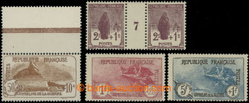 209507 - 1926 Mi.211-214, Obětem války 2C-5fr, 50C krajová; bezvad