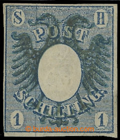 209576 - 1850 Mi.1a, Znak 1S pruská modrá; bezvadné, zk. Roig, kat