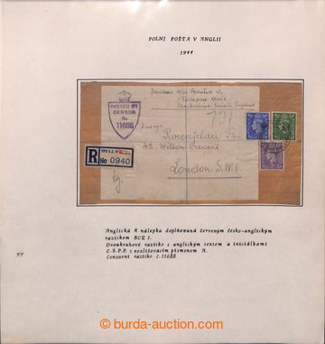 209613 - 1940-1945 [COLLECTIONS]  exhibit  CZECHOSL. FIELD POST VE FR
