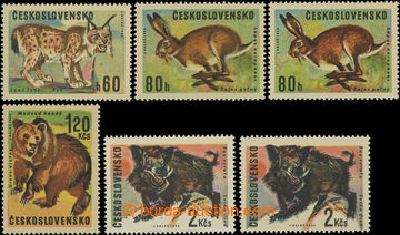 209726 - 1966 Pof.1569-1573, Game, comp. of 6 stamp. - 60h with plate