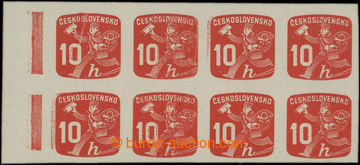 209772 - 1945 Pof.NV24, Newspaper stamps 10h, marginal block-of-8 wit