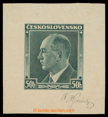 209775 - 1937 PLATE PROOF  Pof.314, Beneš 50h, plate proof - print d