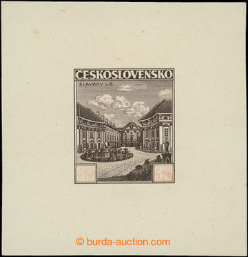 209845 - 1936 PLATE PROOF  Pof.310, Slavkov 3,50CZK, plate proof - pr