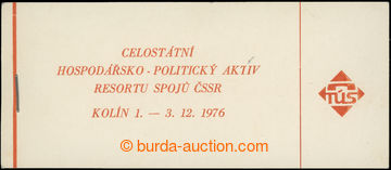 209870 - 1976 ZS8, Kolín 1976, 9Kčs oranžová s 10x Pof.2165 a 10x