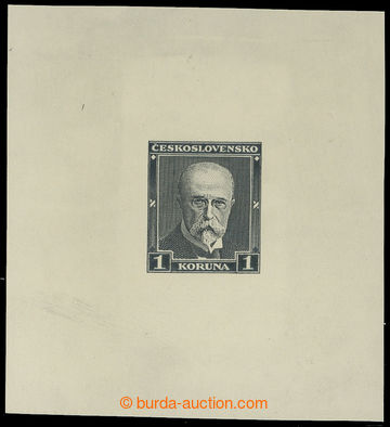 210038 - 1930 PLATE PROOF Pof.260, T. G. Masaryk 1CZK, plate proof - 