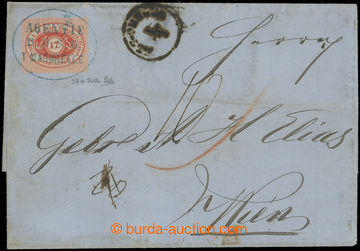 210152 - 1866 DDSG - dopis s Ferch.1A, Dunajská paroplavba 17Kr se v